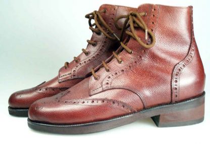 120mm high Derby boots with wing caps and counters