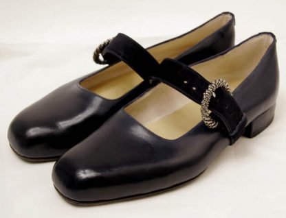 bespoke fancy buckle court shoes