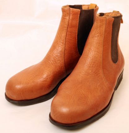 Walnut Softee Calf elastic sided boots for bunions