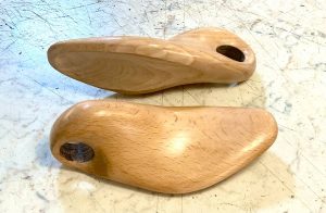 Henry Moore styled shoe trees from Bill Bird Shoes in Blockley